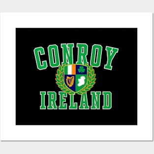 Irish Sur Conroy Ireland Crest Posters and Art